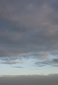 Beautiful evening sky with clouds, air nature