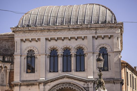 Architecture details from old historical building in Padova, in Italy