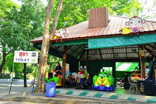 BANGKOK, TH - DEC 13: Skiippy Land play station at Dusit Zoo on December 13, 2016 in Khao Din Park, Bangkok, Thailand. Dusit Zoo is the oldest zoo in Bangkok, Thailand.