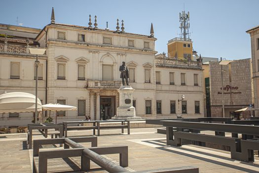 PADOVA, ITALY 17 JULY 2020: Cavour square in Padua, Italy