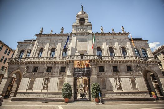 PADOVA, ITALY 17 JULY 2020: Cavour square in Padua, Italy