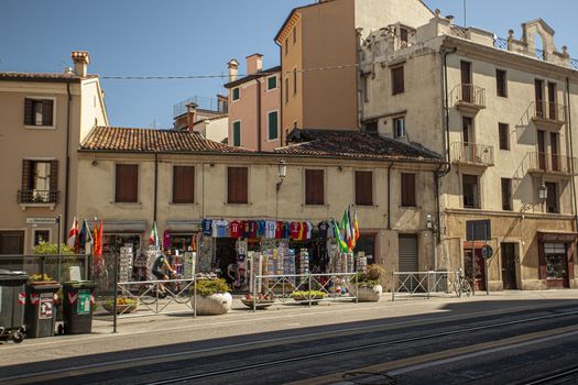 PADOVA, ITALY 17 JULY 2020: Old house in Padua city center