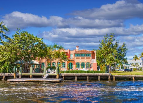 A Large House on the Intracoastal Waterway in Fort Lauderdale