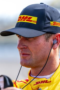 RYAN HUNTER-REAY (28) of the United States qualifies for the Iowa INDYCAR 250s at Iowa Speedway in Newton, Iowa.