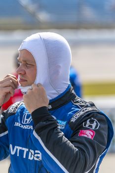 FELIX ROSENQVIST (10) of Värnamo, Sweden qualifies for the Iowa INDYCAR 250s at Iowa Speedway in Newton, Iowa.