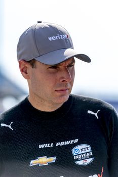 WILL POWER (12) of Toowoomba, Australia qualifies for the Iowa INDYCAR 250s at Iowa Speedway in Newton, Iowa.