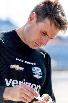 WILL POWER (12) of Toowoomba, Australia qualifies for the Iowa INDYCAR 250s at Iowa Speedway in Newton, Iowa.