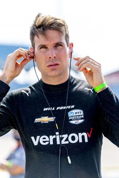 WILL POWER (12) of Toowoomba, Australia qualifies for the Iowa INDYCAR 250s at Iowa Speedway in Newton, Iowa.