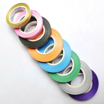 Multi colored curling ribbon arranged in diagonal shape beautifully in white chart as backgrounds