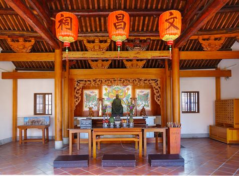 KAOHSIUNG, TAIWAN -- JUNE 10 , 2017: The Fongyi Imperial Tutorial Academy, originally built in 1814 during the Qing Dynasty and recently restored and reopened to the public.