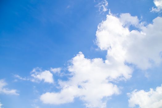 Blue sky background with tiny clouds.Cloudy blue sky abstract background.