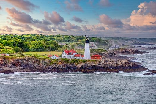 The Famous Portland Head Lighthouse near Portland, Maine