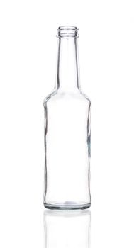 Empty bottle isolated on a white background.