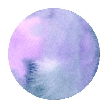 Abstract watercolor hand painting in circle shape for the text message background. Colorful splashing in the paper. Perfect for branding, greetings, websites, digital media, invites, weddings.