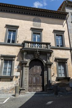 orvieto,italy july 19 2020 :art institute in the center of orvieto