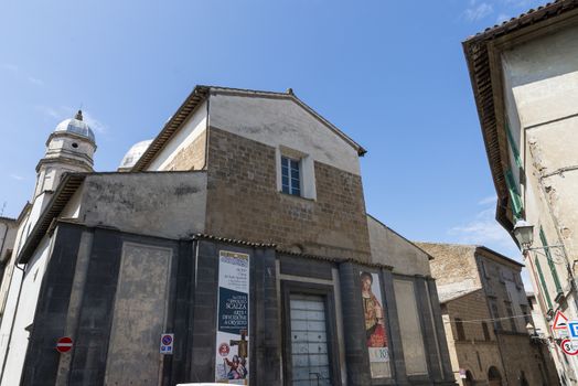 orvieto,italy july 19 2020 :one of the many churches in the center of orvieto