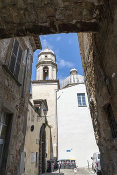 orvieto,italy july 19 2020 :one of the many churches in the center of orvieto