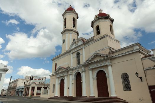 Cienfuegos, Cuba - 1 February 2015: Our Lady of the Immaculate Conception Cathedral