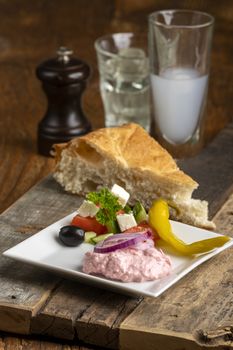 greek taramas spread with bread