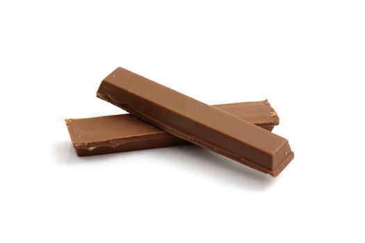chocolate stick isolated in white background