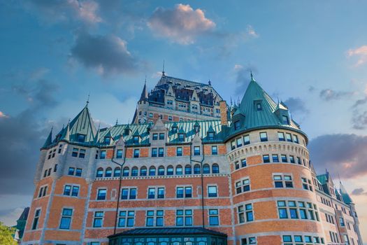 A very old and famous hotel in Quebec City, Canada