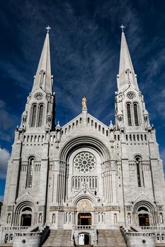 The Famous Sainte-Anne-de-Beaupre Catholic Church in Quebec Canada near Quebec City