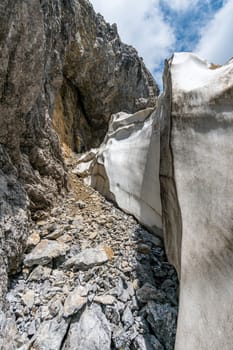 Fantastic hike in the Lechquellen Mountains in Vorarlberg Austria near Lech, Warth, Bludenz