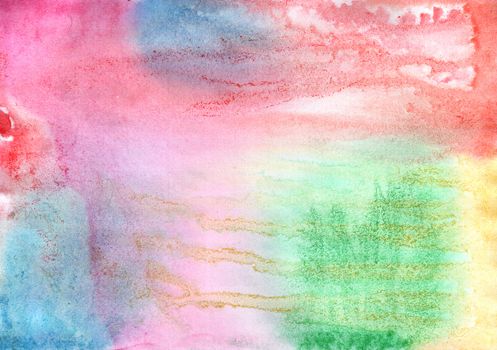 Multi-colored colorful watercolor background for design and decoration 