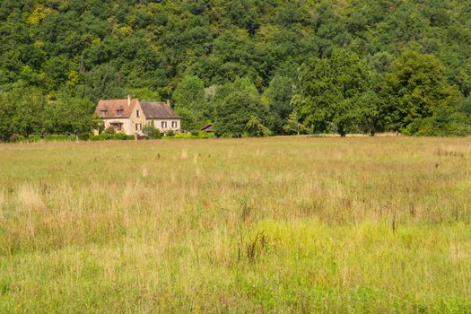 Old House around Castelnaud-la-chapelle castle in Dordogne valley, Perigord Noir, France