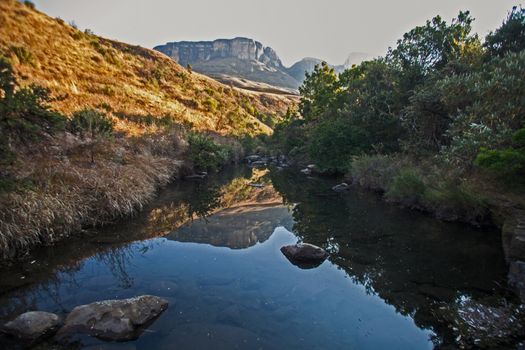 The Mahai River in Royal Natal National Park. Kwa-Zulu Natal. South Africa