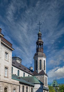 Steeple on  Old Church in Quebec City