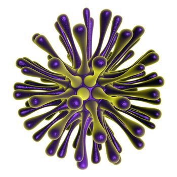 Illustration of a virus - 3d rendered