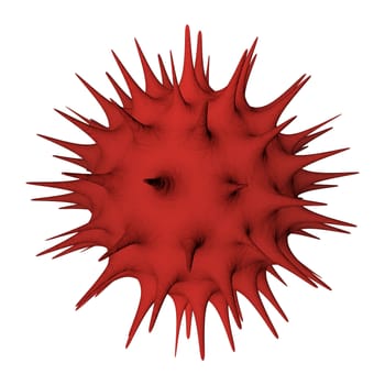 Illustration of a virus - 3d rendered
