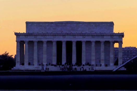 Lincoln Memorial in Washington, near the White House.