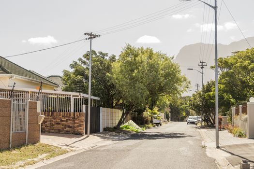 Street in the town of Claremont in Cape Town, South Africa.