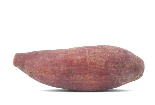 Purple sweet potato isolated on white background