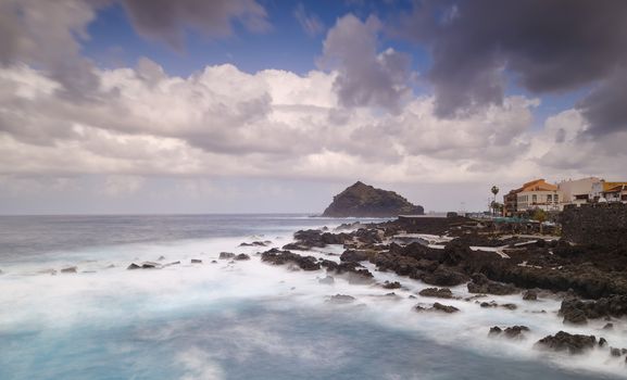 The village Garachico on the canary island tenerife