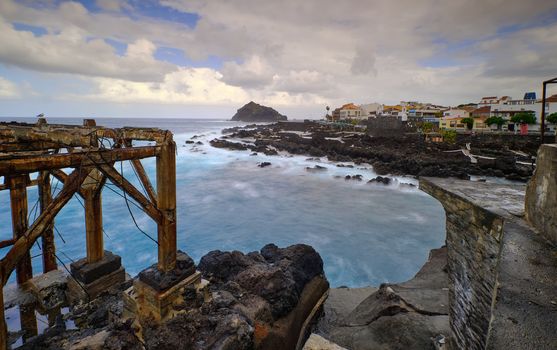 The village Garachico on the canary island tenerife