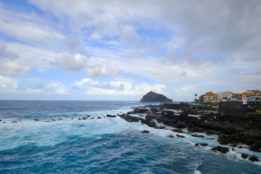 The village Garachico on the canary island tenerife