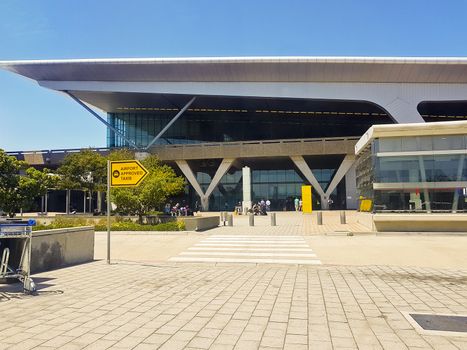 Entrance to the Cape Town International Airport in South Africa.