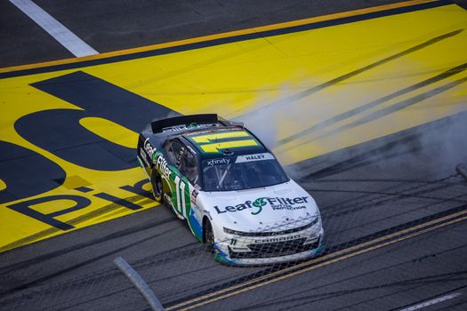 Justin Haley (11) races for the UNHINGED 300 at Talladega Superspeedway in Lincoln, Alabama.