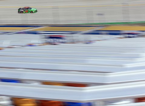 Matt Kenseth (42) races for the Quaker State 400 Presented by Walmart at Kentucky Speedway in Sparta, Kentucky.