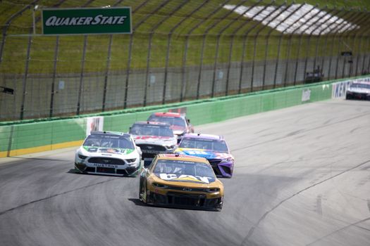 Tyler Reddick (8) races for the Quaker State 400 Presented by Walmart at Kentucky Speedway in Sparta, Kentucky.