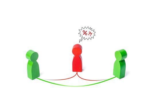 Persons communicate directly bypassing intermediary. Rejection mediation services, bureaucracy corruption risks. Reducing business costs expenses, stopping kickbacks. Work optimization, extra charge