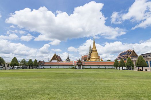 Wat Phra Kaew, Thailand Temple of the Emerald Buddha (officially known as Wat Phra Sri Rattana Satsadaram is regarded as the most important Buddhist temple in Thailand and is a tourist attraction and is a landmark of Thailand