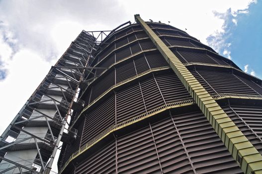 Former gas holder in Oberhausen, Germany.