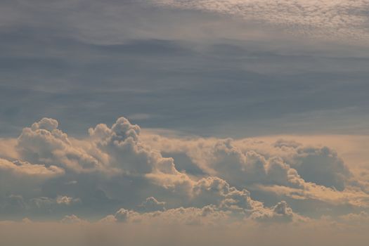 Beautiful sky with clouds background. The softness of the clouds and the brightness of the sky. Light blue background. Relaxing feeling and inspirational. copy space.