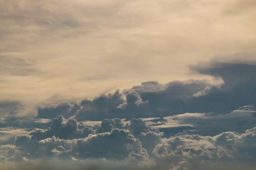 Beautiful sky with clouds background. The softness of the clouds and the brightness of the sky. Light blue background. Relaxing feeling and inspirational. copy space.