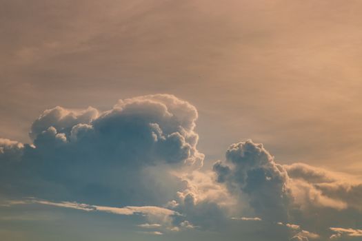 Beautiful sky with clouds background. The softness of the clouds and the brightness of the sky. Light blue background. Relaxing feeling and inspirational. copy space.