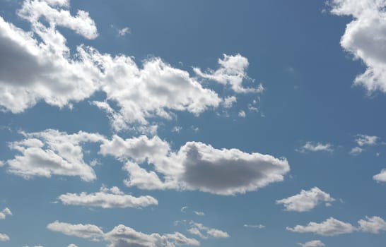 Beautiful blue sky with clouds